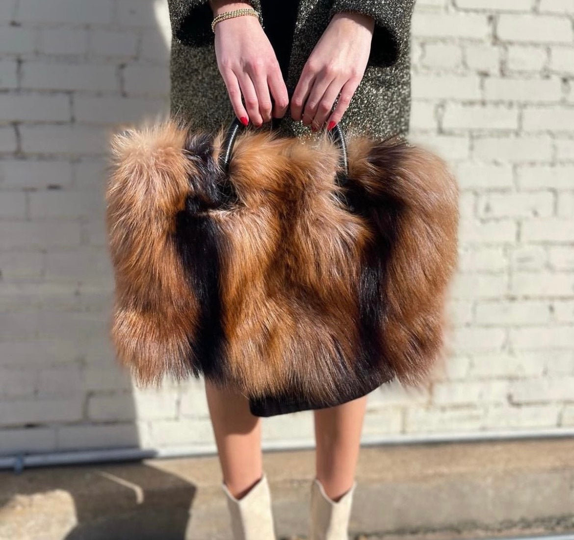 Fox Fur Tote Bag