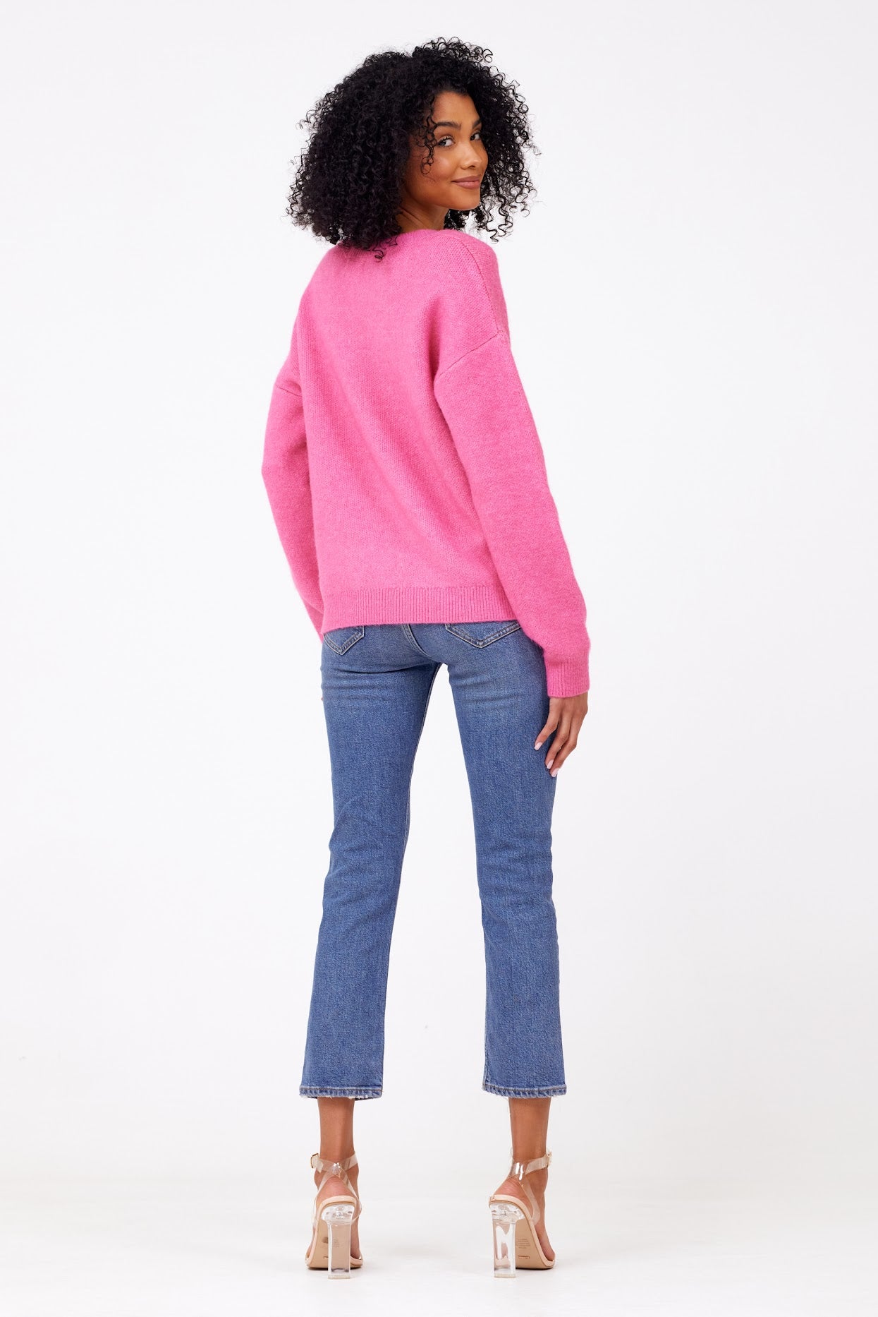 Love Graphic Knit in Pink