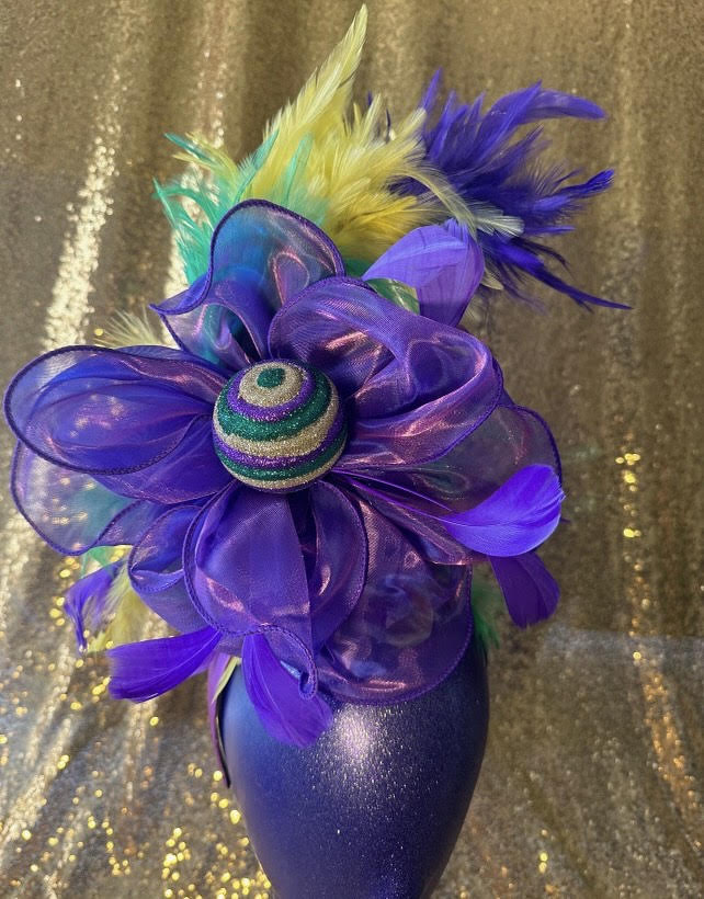 PGG Ball Purple Fascinator