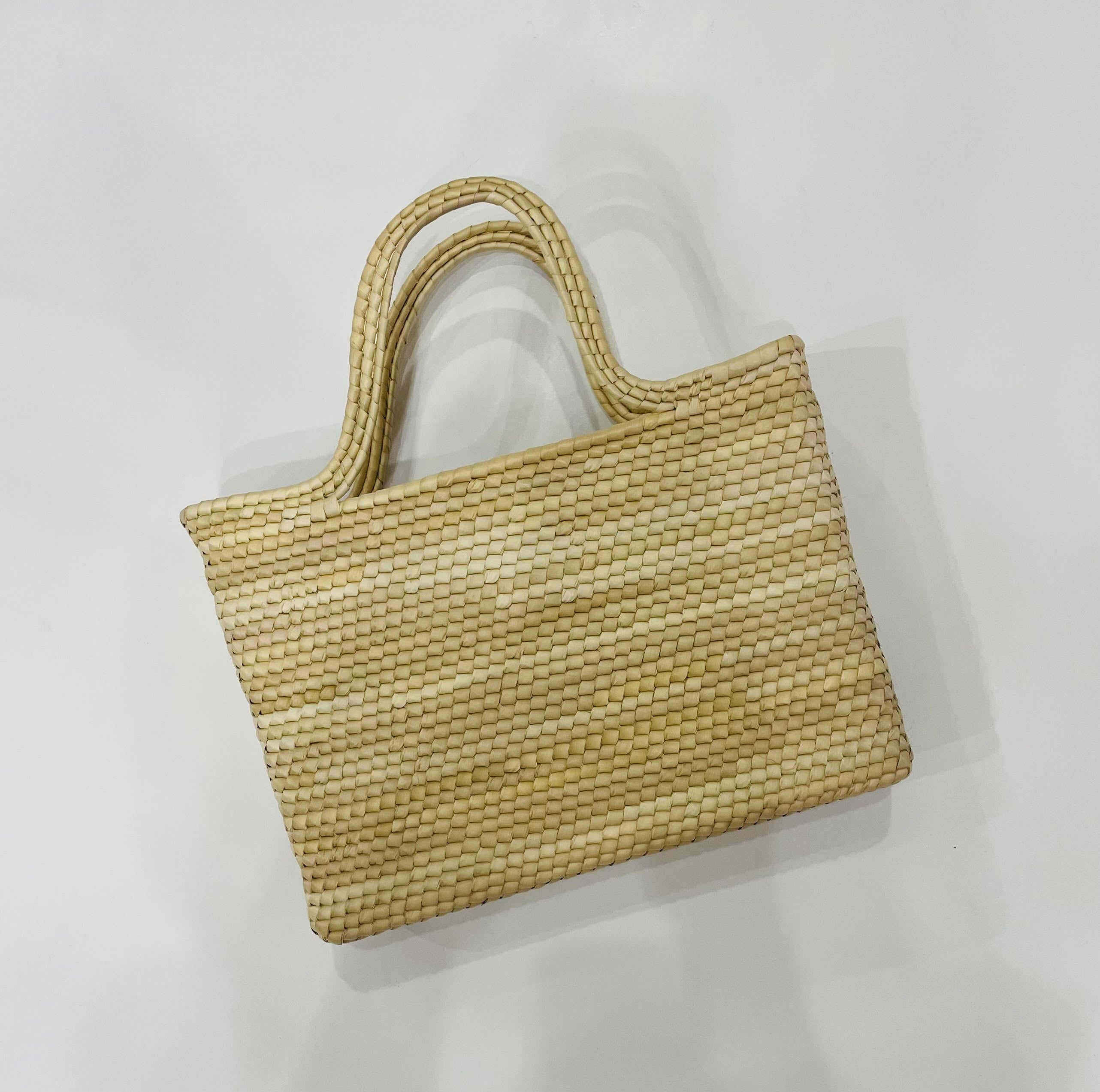 Structured Natural Woven Bag