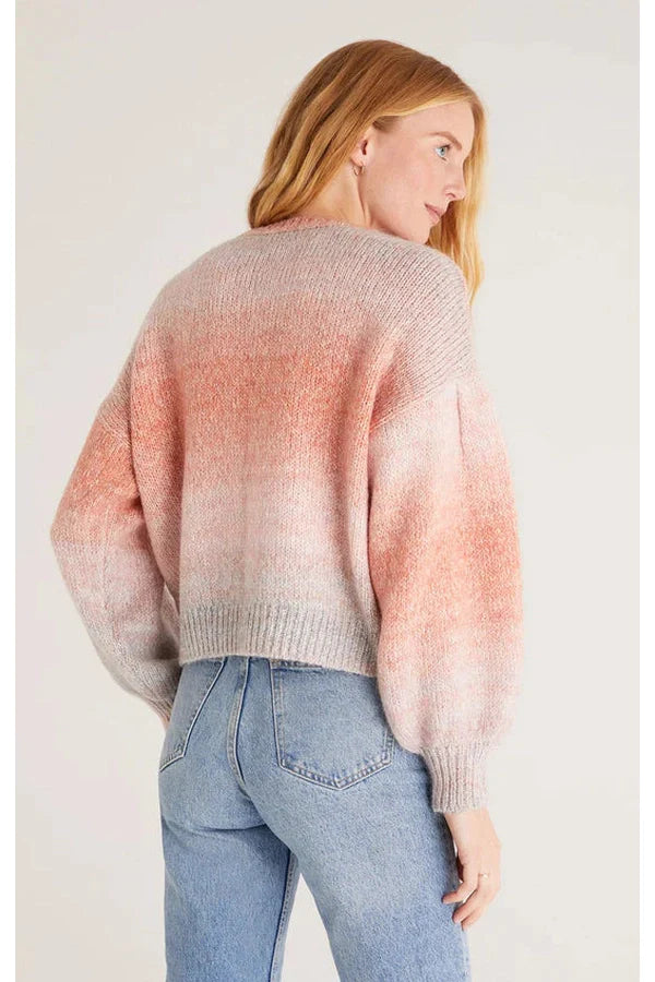 Kersa Ombre Sweater In Pink Cedar