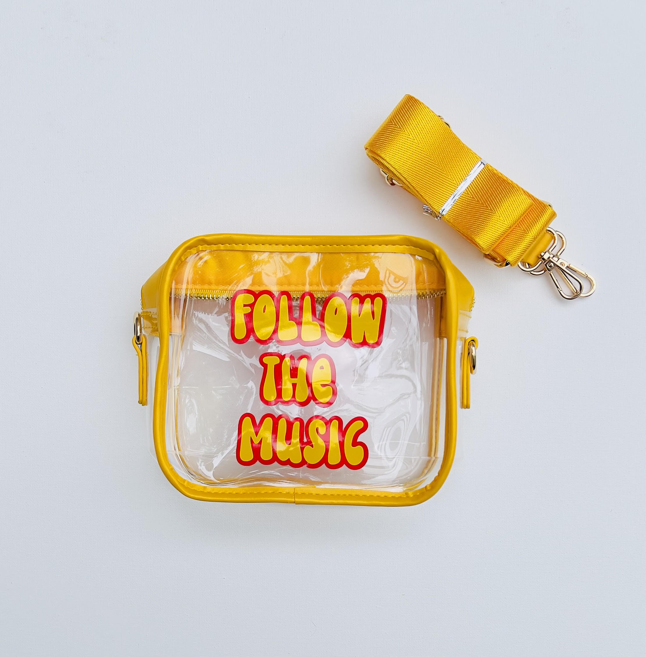 Follow The Music Clear Bag
