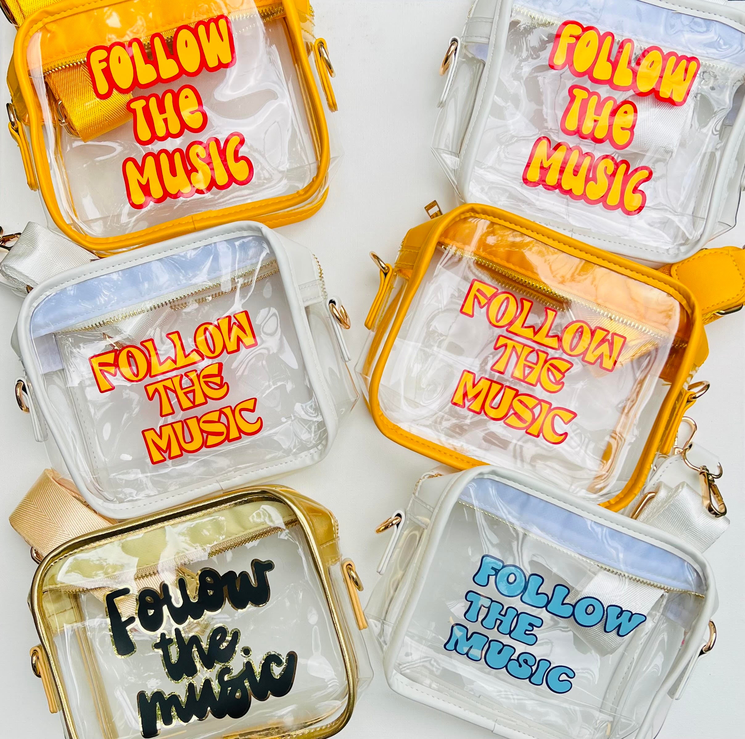 Follow The Music Clear Bag